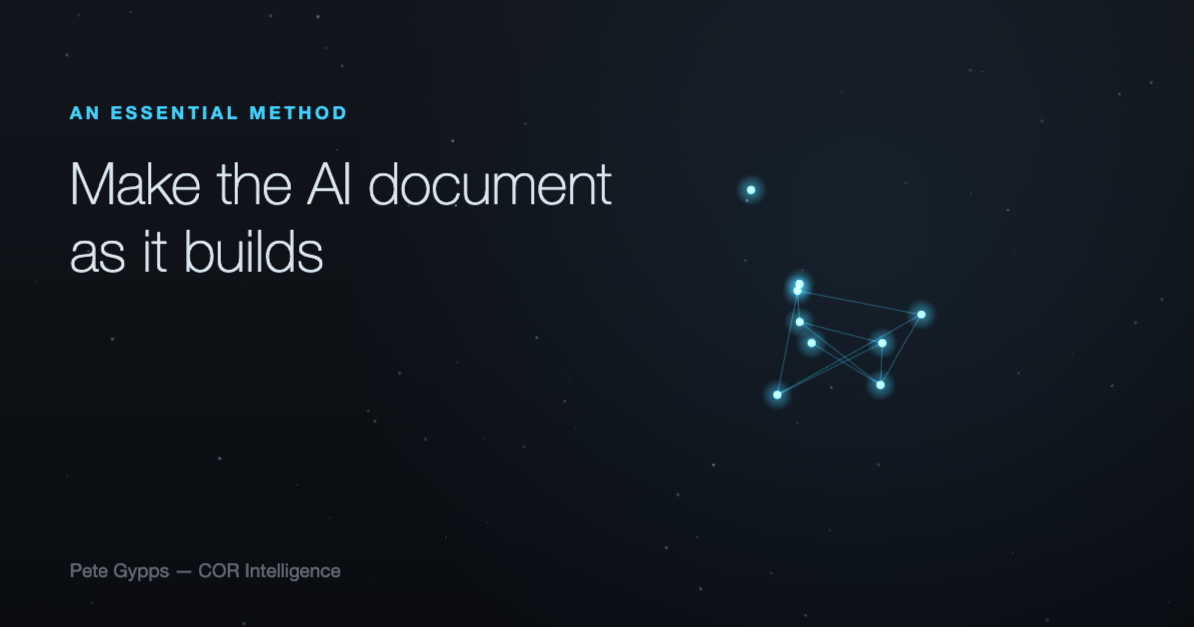 Make the AI Document As It Builds