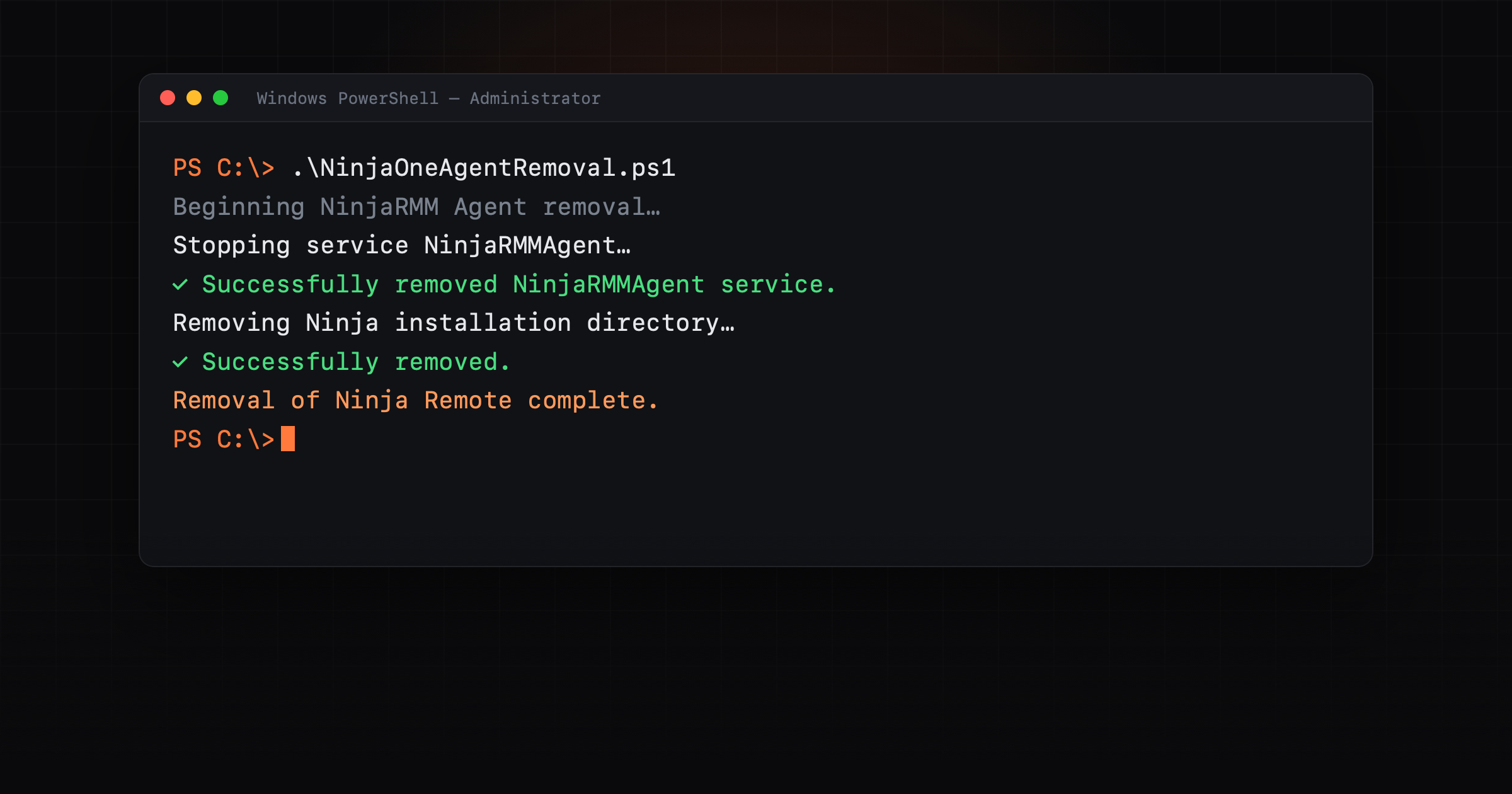 How to Completely Remove the NinjaOne RMM Agent (PowerShell)
